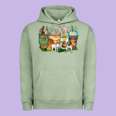 Goats Coffee Cups Urban Hoodie Designed By Zillion Design Studio