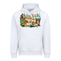 White goats coffee cups Urban Hoodie - Zillion Design Studio