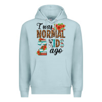 Blue Mist i was normal two kids ago Premium Hoodie - texasbilliewilder