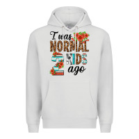 Dove Grey i was normal two kids ago Premium Hoodie - texasbilliewilder