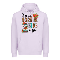 Lilac i was normal two kids ago Premium Hoodie - texasbilliewilder