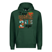 Sports Green i was normal two kids ago Premium Hoodie - texasbilliewilder