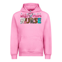 Fuchsia Pink wife mom nurse Urban Hoodie - texasbilliewilder