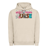 Pigment French Oak wife mom nurse Urban Hoodie - texasbilliewilder