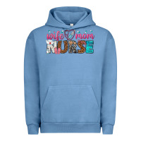 Pigment Pebble Blue wife mom nurse Urban Hoodie - texasbilliewilder