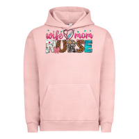 Pigment Salmon wife mom nurse Urban Hoodie - texasbilliewilder