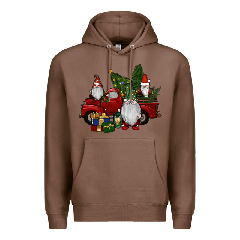 Christmas Gnomes With Truck Premium Hoodie by RanaPortraitStore | Teevron