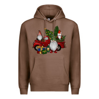 Chestnut christmas gnomes with truck Premium Hoodie - RanaPortraitStore