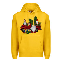 Lemon christmas gnomes with truck Premium Hoodie - RanaPortraitStore