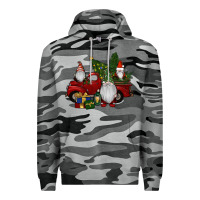 Slate Camo christmas gnomes with truck Premium Hoodie - RanaPortraitStore