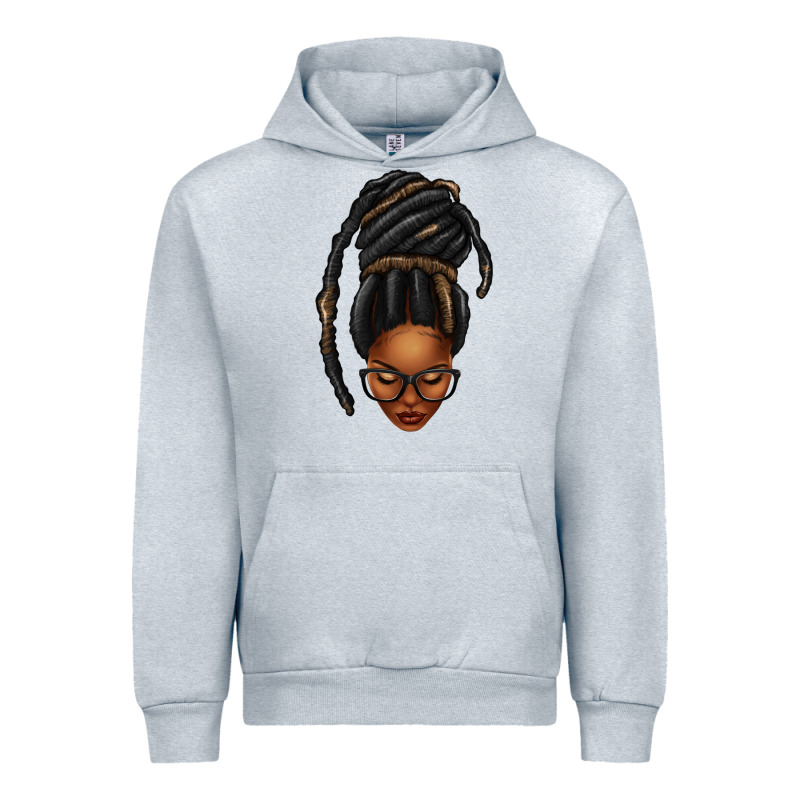 Afro Woman Faux Jumbo Locs Urban Hoodie by texasbilliewilder | Teevron