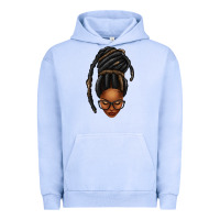 Pigment Grape Ice afro woman faux jumbo locs Urban Hoodie - texasbilliewilder