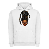 Pigment Lunar Rock afro woman faux jumbo locs Urban Hoodie - texasbilliewilder