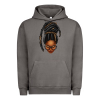 Pigment Tornado afro woman faux jumbo locs Urban Hoodie - texasbilliewilder