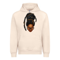 Sandshell afro woman faux jumbo locs Urban Hoodie - texasbilliewilder