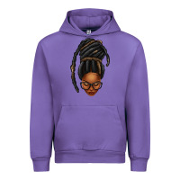Tulip afro woman faux jumbo locs Urban Hoodie - texasbilliewilder