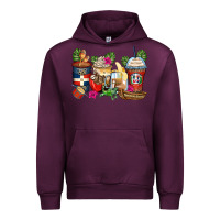 Mauve Wine dominican republic coffee cups Urban Hoodie - Zillion Design Studio