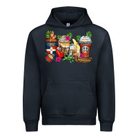 Navy dominican republic coffee cups Urban Hoodie - Zillion Design Studio