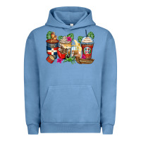 Pigment Pebble Blue dominican republic coffee cups Urban Hoodie - Zillion Design Studio