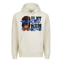 In My Cheer Mom Era Afro Messy Bun Premium Hoodie | Teevron