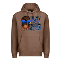 Chestnut in my cheer mom era afro messy bun Premium Hoodie - texasbilliewilder