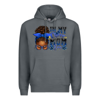 Rock in my cheer mom era afro messy bun Premium Hoodie - texasbilliewilder