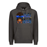 Smoke in my cheer mom era afro messy bun Premium Hoodie - texasbilliewilder