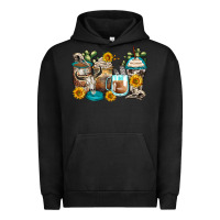 Bull Skull Coffee Cups Urban Hoodie | Teevron