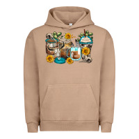 Pigment Burro bull skull coffee cups Urban Hoodie - Zillion Design Studio