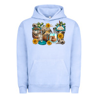 Pigment Grape Ice bull skull coffee cups Urban Hoodie - Zillion Design Studio