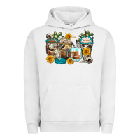 Pigment Lunar Rock bull skull coffee cups Urban Hoodie - Zillion Design Studio