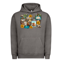 Pigment Tornado bull skull coffee cups Urban Hoodie - Zillion Design Studio