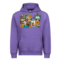 Tulip bull skull coffee cups Urban Hoodie - Zillion Design Studio
