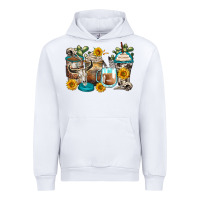 White bull skull coffee cups Urban Hoodie - Zillion Design Studio