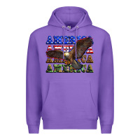Purple america america america america Premium Hoodie - Zillion Design Studio