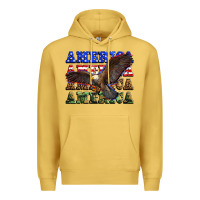 Antique Gold america america america america Premium Hoodie - Zillion Design Studio