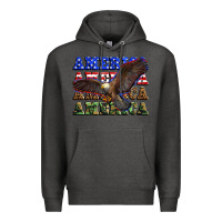 Charcoal Heather america america america america Premium Hoodie - Zillion Design Studio