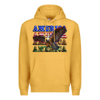 Mustard america america america america Premium Hoodie - Zillion Design Studio
