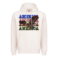 Pale Pink america america america america Premium Hoodie - Zillion Design Studio