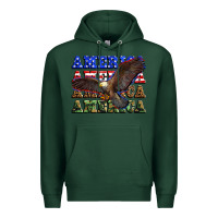 Sports Green america america america america Premium Hoodie - Zillion Design Studio