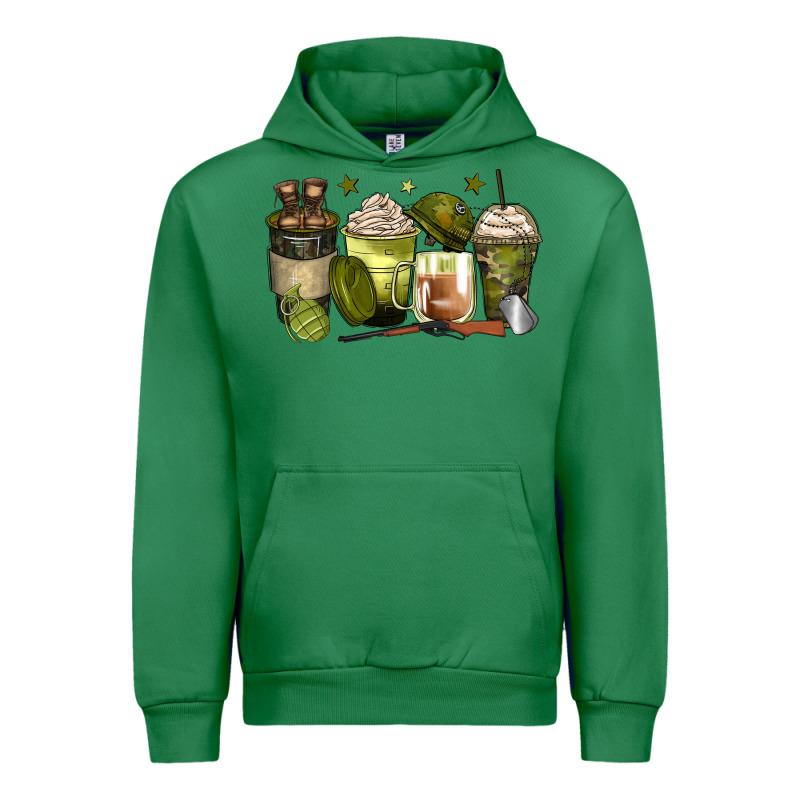 Army Coffee Cups Urban Hoodie by Zillion Design Studio | Teevron
