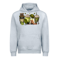 Heather Grey army coffee cups Urban Hoodie - Zillion Design Studio