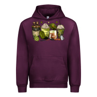 Mauve Wine army coffee cups Urban Hoodie - Zillion Design Studio