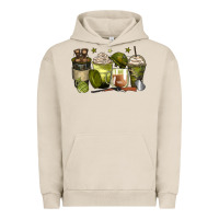 Pigment French Oak army coffee cups Urban Hoodie - Zillion Design Studio