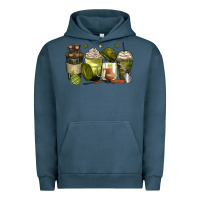 Pigment Midnight Navy army coffee cups Urban Hoodie - Zillion Design Studio