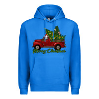 True Royal merry christmas baby sheep trees with truck Premium Hoodie - RanaPortraitStore