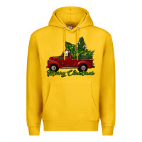 Lemon merry christmas baby sheep trees with truck Premium Hoodie - RanaPortraitStore