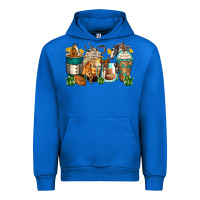 Cobalt horses coffee cups Urban Hoodie - Zillion Design Studio