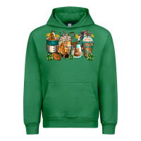 Emerald horses coffee cups Urban Hoodie - Zillion Design Studio