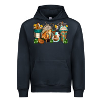 Navy horses coffee cups Urban Hoodie - Zillion Design Studio
